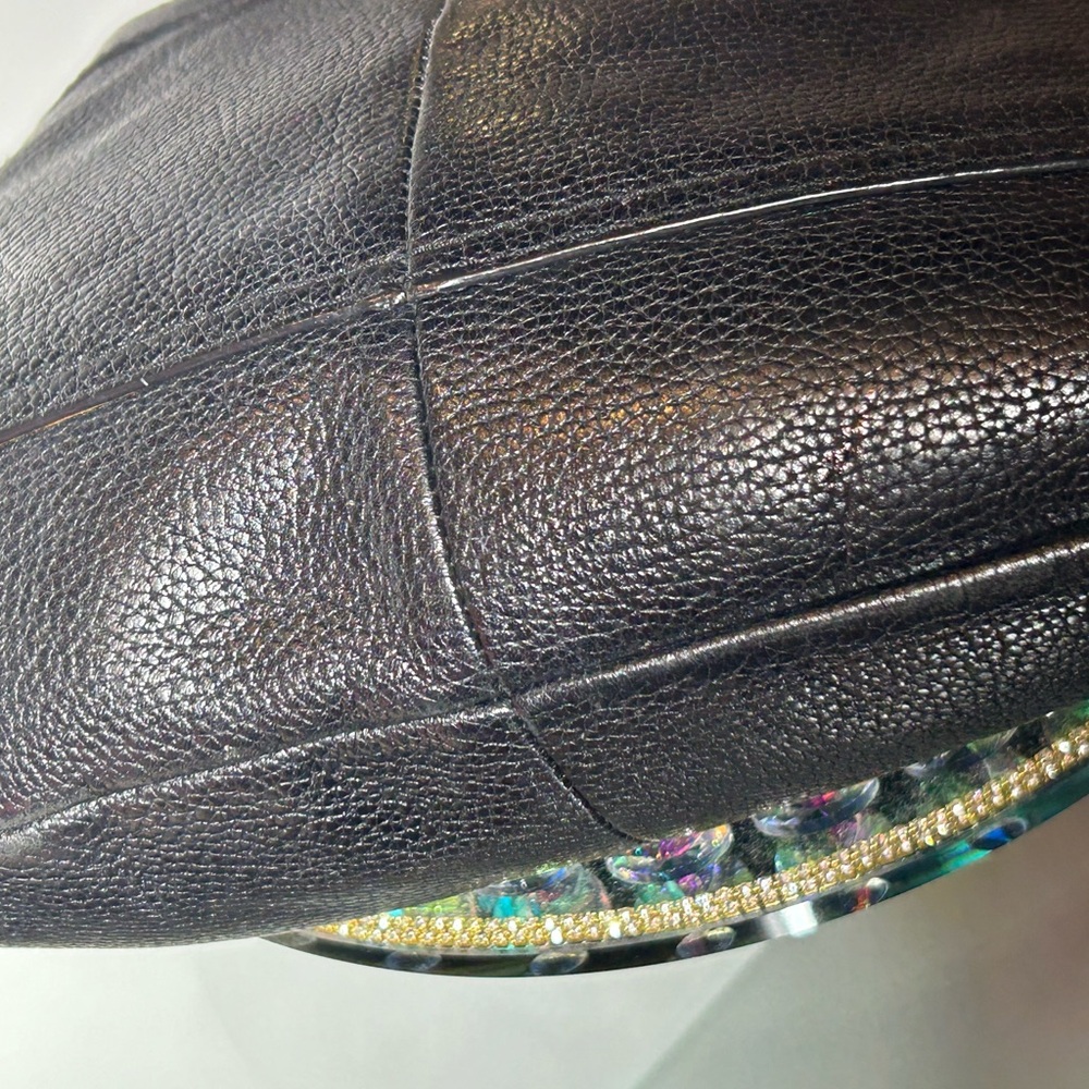 Coach Black Leather Bag bow not included. - Picture 7 of 16